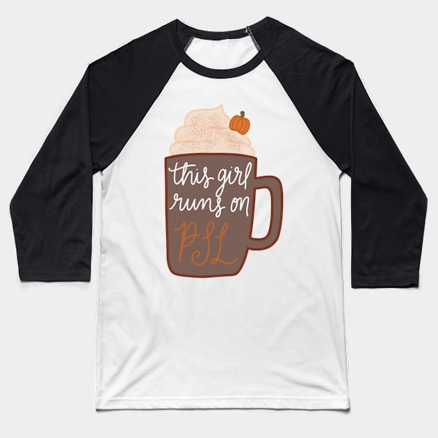 Pumpkin spice Baseball T-Shirt by nicolecella98